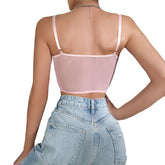 Flower Embriodery Corset Top